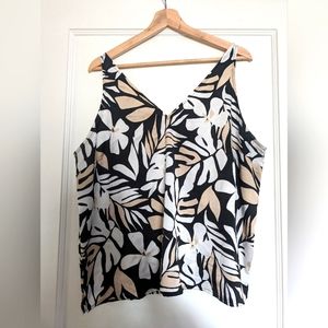 Old Navy Double V Tank Blouse